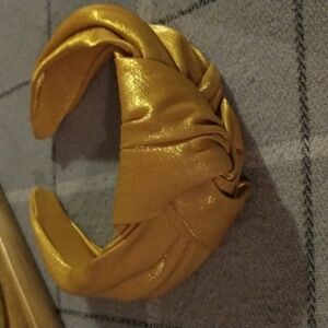 Gold Knot Satin Headband - Women Accessories